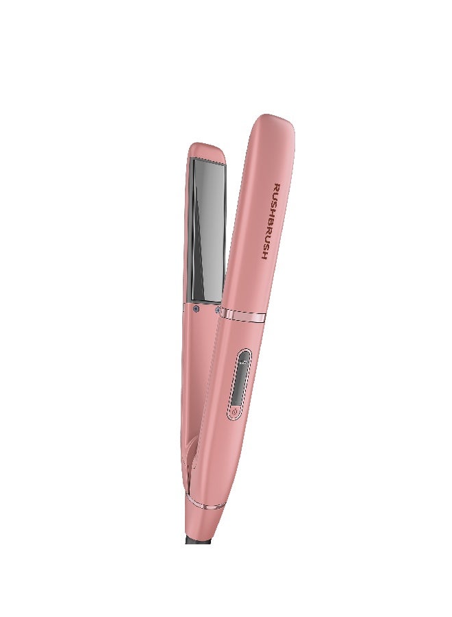 Rush Brush X1 Lite Straightener, PTC Heater for Fast Heat Up, Automatic Lock - Pink - Image 5